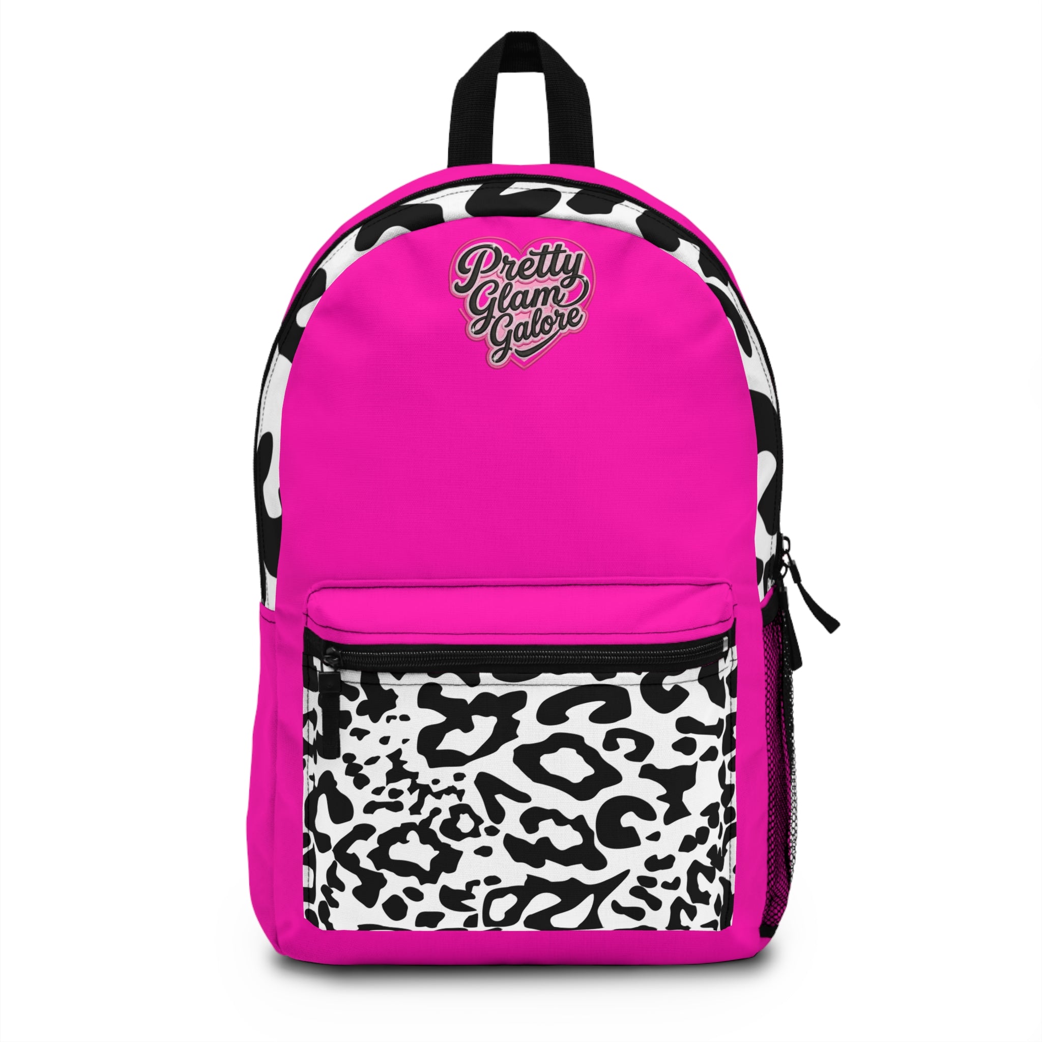 Pretty Glam Galore Pink Backpack – Cute Stylish School & Travel Bag