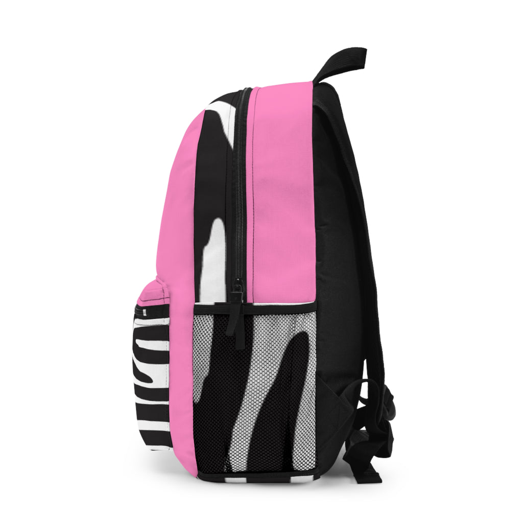 Pretty Glam Galore -Pink Zebra Backpack