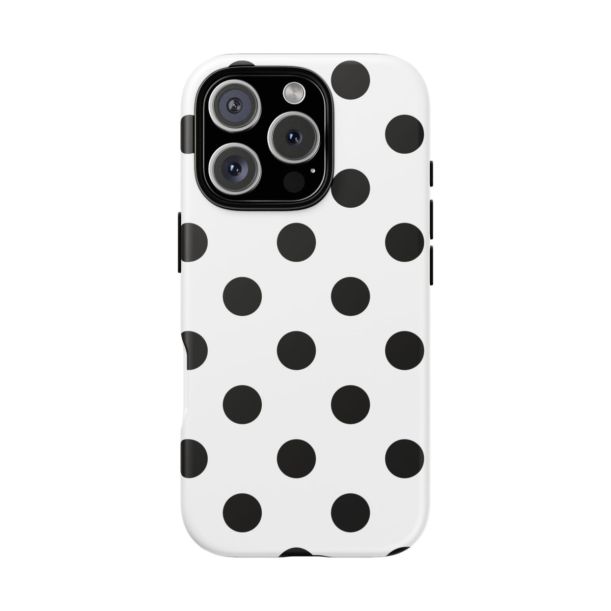 Black Polka Dot Tough Phone Case