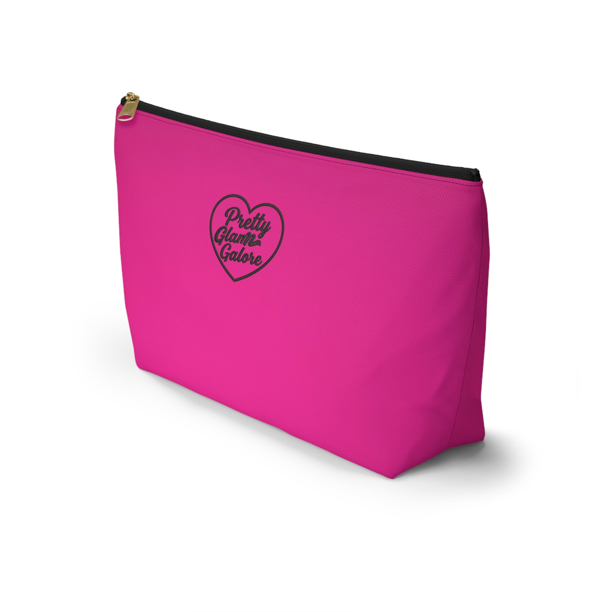 Pretty Glam Galore Heart Cosmetic Pouch — Pink Accessory Bag