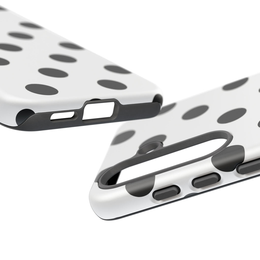 Black Polka Dot Tough Phone Case