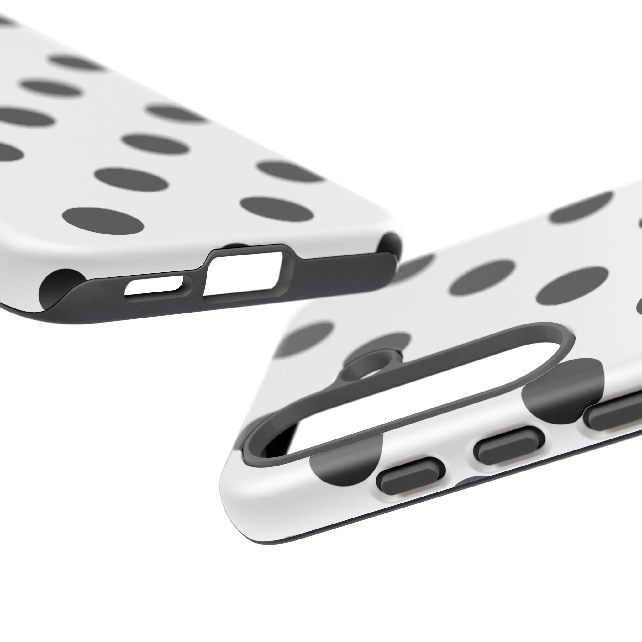 Black Polka Dot Tough Phone Case