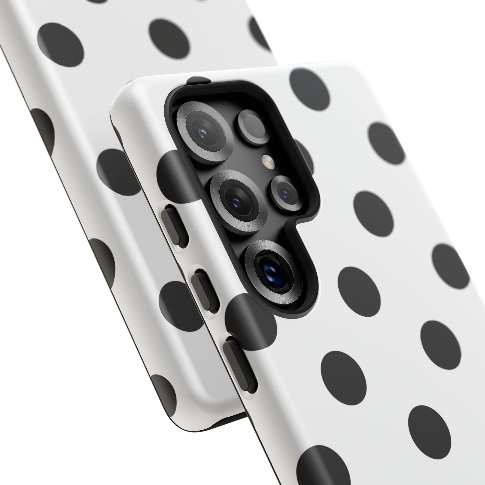 Black Polka Dot Tough Phone Case
