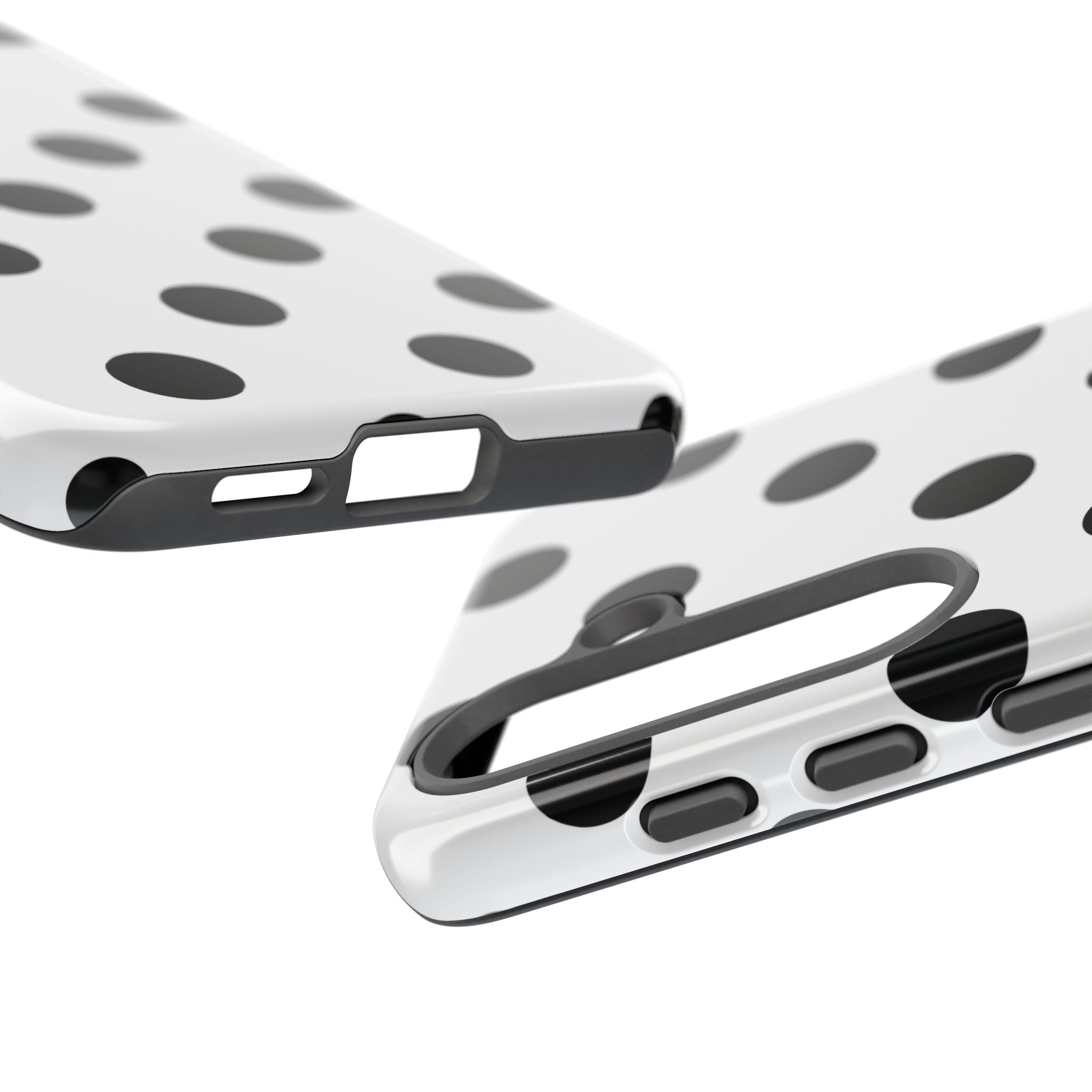 Black Polka Dot Tough Phone Case