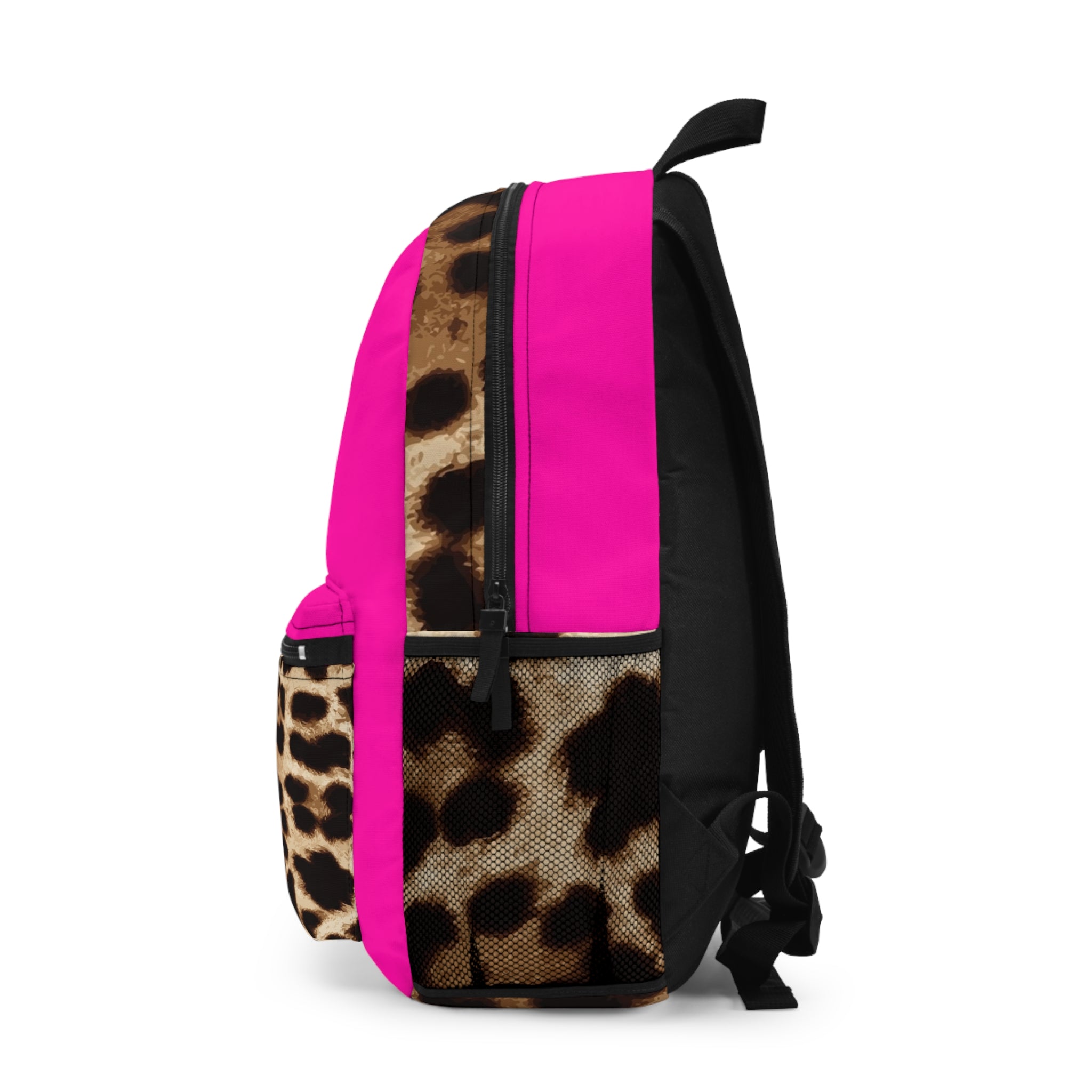 Pretty Glam Galore Hot Pink Leopard Backpack