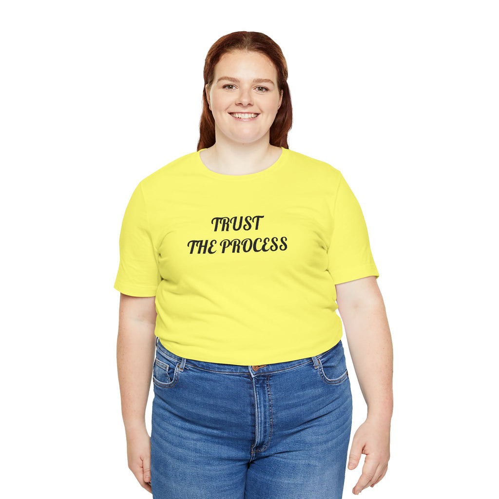 Trust the Process Tee — Inspirational Motivational White T‑Shirt