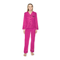 Women's Hot Pink Satin Pajama Set — Luxe Sleepwear Two-Piece