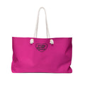 Pretty Disaster Couture Pink Weekender Bag – Large Rope-Handle Travel Tote