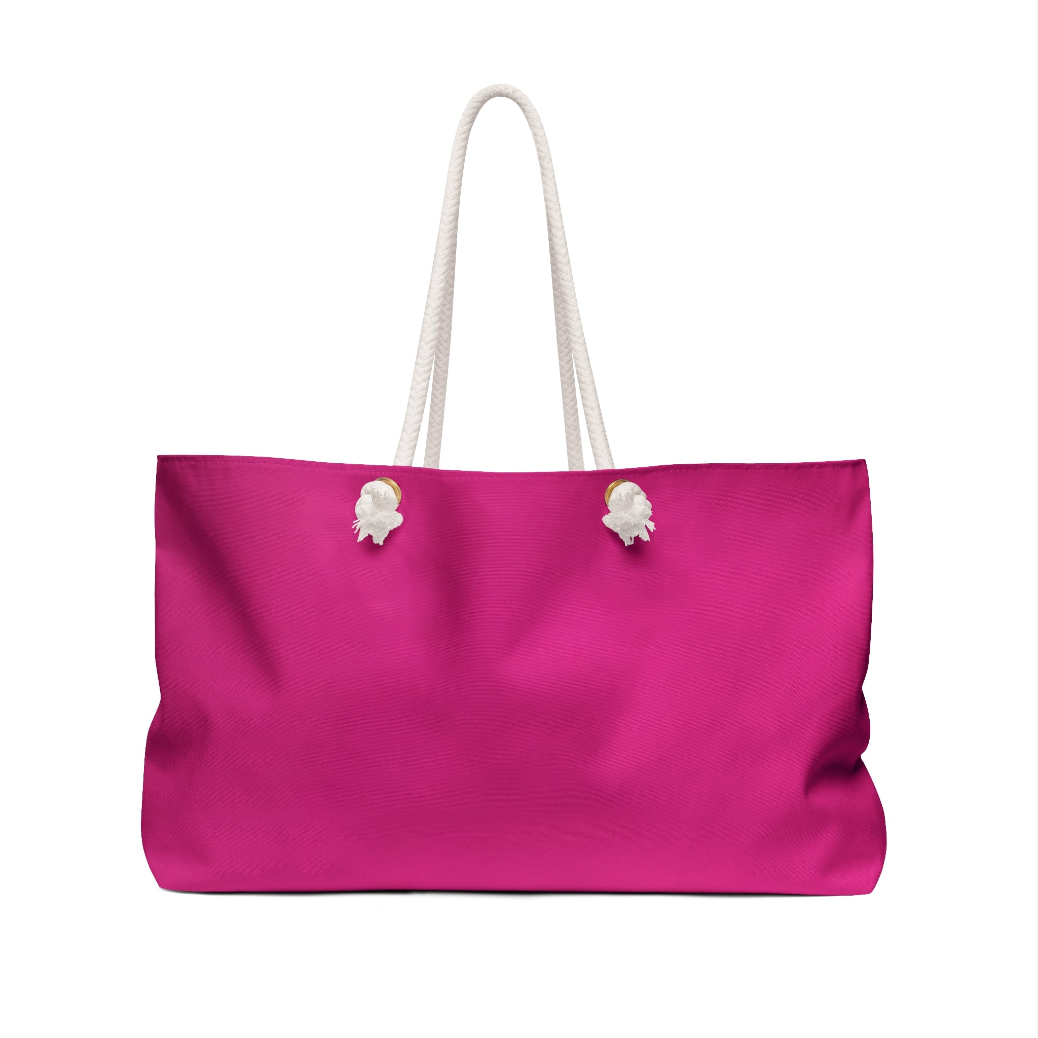 Pretty Disaster Couture Pink Weekender Bag – Large Rope-Handle Travel Tote